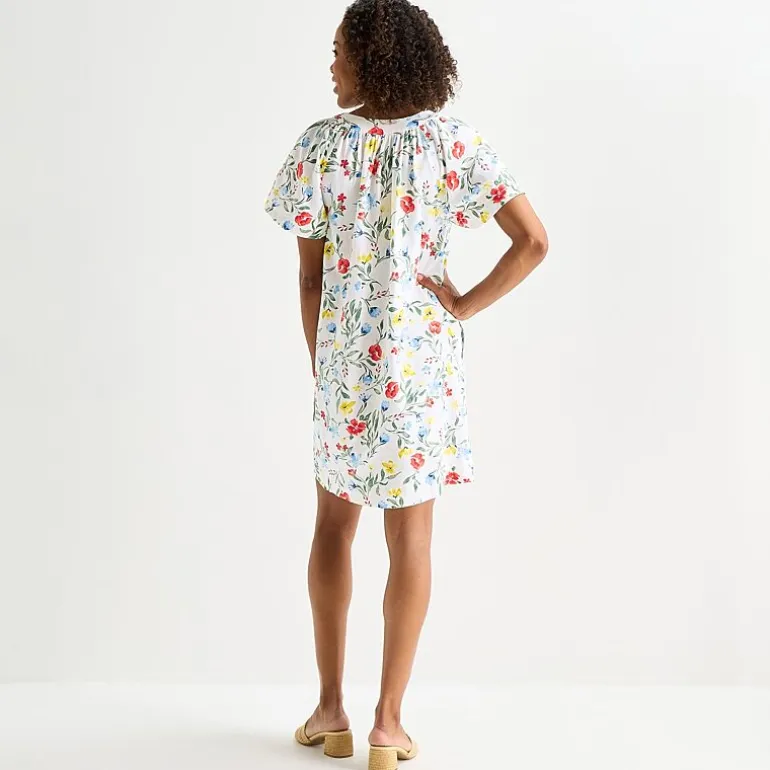 St. John's Bay Womens Short Sleeve Sheath Dress