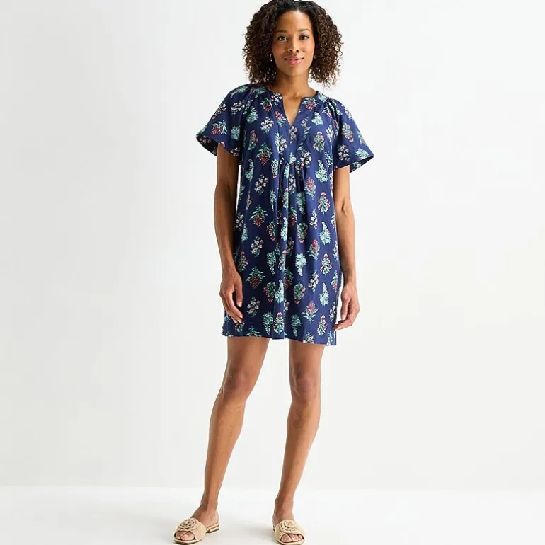 St. John's Bay Womens Short Sleeve Sheath Dress