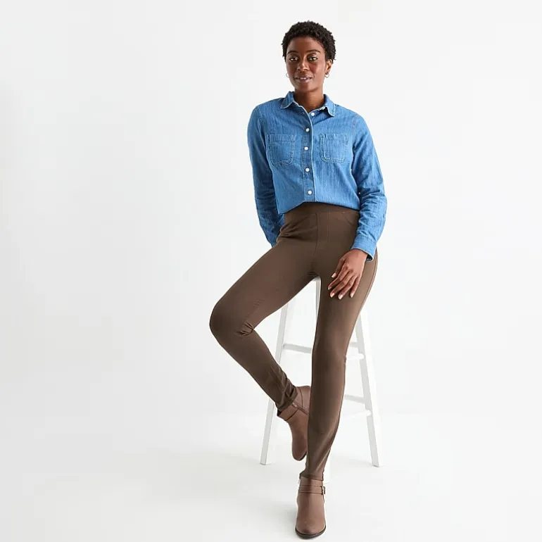 St. John's Bay Womens Skinny Pull-On Pant