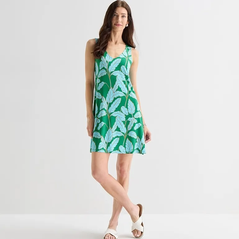St. John's Bay Womens Sleeveless A-Line Dress
