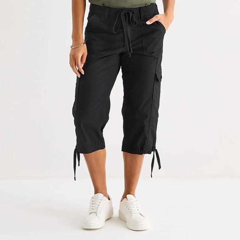 St. John's Bay Womens Straight Capri Pant