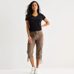 St. John's Bay Womens Straight Capri Pant