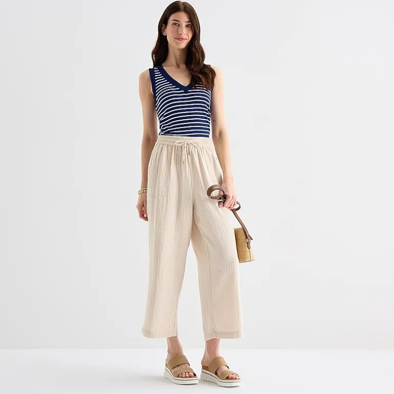 St. John's Bay Womens Straight Cropped Pant