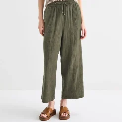 St. John's Bay Womens Straight Cropped Pant