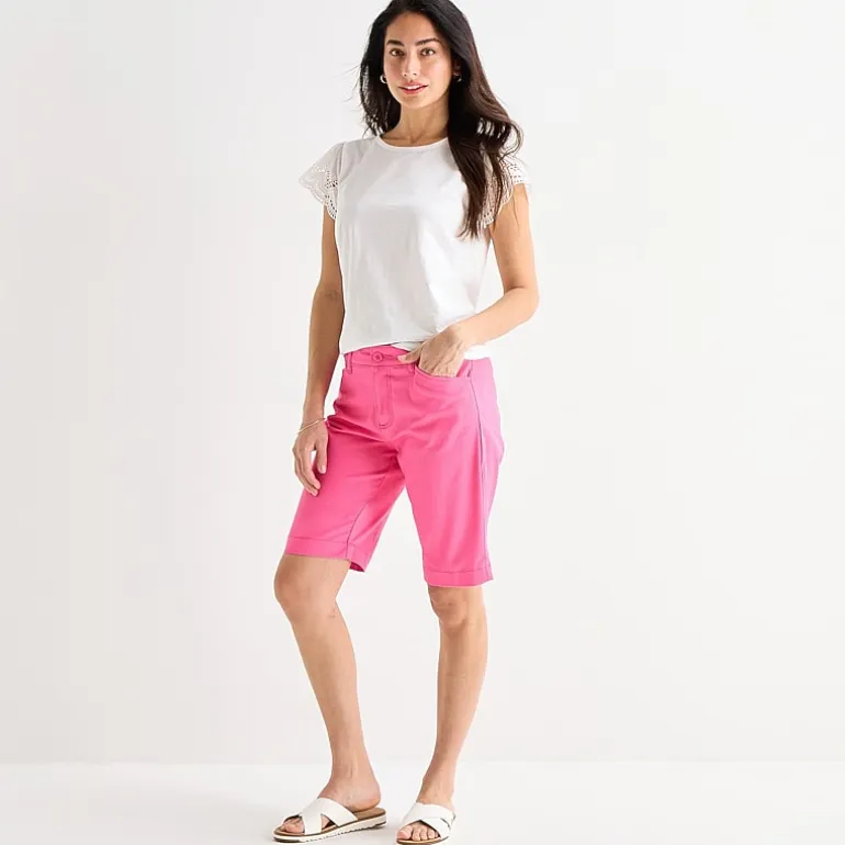 St. John's Bay Womens 11" Tall Bermuda Short