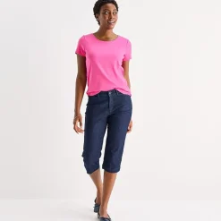 St. John's Bay Womens Tall Crew Neck Short Sleeve T-Shirt