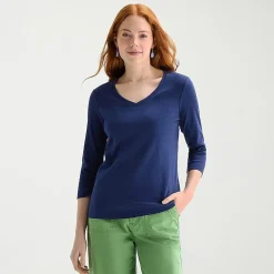 St. John's Bay Womens Tall Crew Neck 3/4 Sleeve T-Shirt