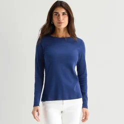 St. John's Bay Womens Tall Crew Neck Long Sleeve T-Shirt