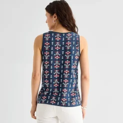 St. John's Bay Womens Tall Crew Neck Sleeveless Tank Top