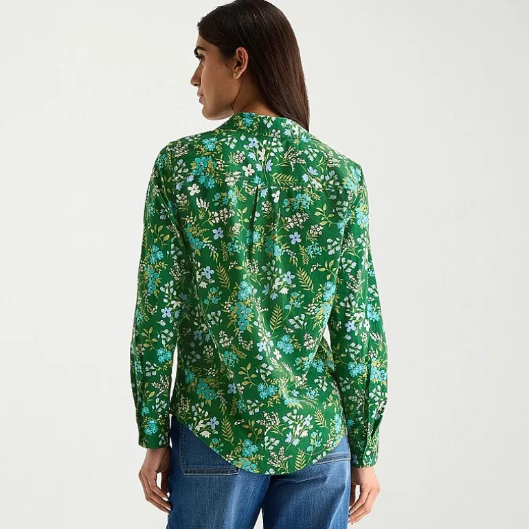 St. John's Bay Womens Tall Cuffed Long Sleeve Regular Fit Button-Down Shirt