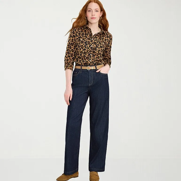 St. John's Bay Womens Tall High Rise Wide Leg Jean