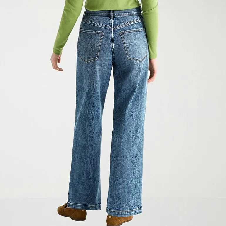 St. John's Bay Womens Tall High Rise Wide Leg Jean