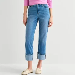 St. John's Bay Womens Tall High Rise Straight Leg Jean