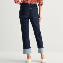 St. John's Bay Womens Tall High Rise Straight Leg Jean