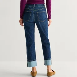 St. John's Bay Womens Tall High Rise Straight Leg Jean