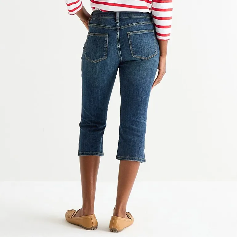 St. John's Bay Womens Tall Mid Rise Capri Jean