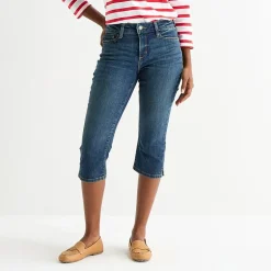 St. John's Bay Womens Tall Mid Rise Capri Jean