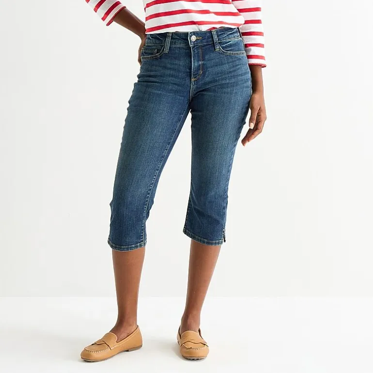 St. John's Bay Womens Tall Mid Rise Capri Jean