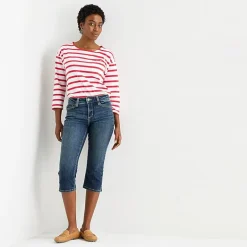 St. John's Bay Womens Tall Mid Rise Capri Jean