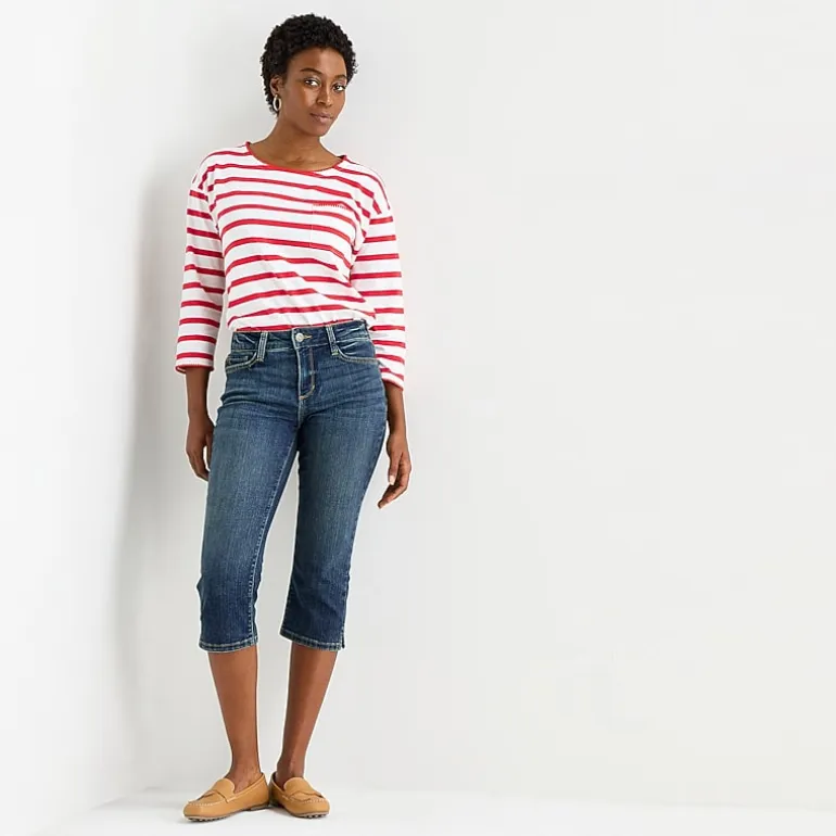 St. John's Bay Womens Tall Mid Rise Capri Jean