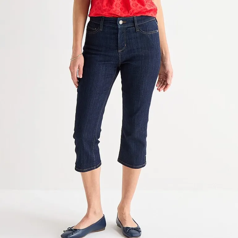 St. John's Bay Womens Tall Mid Rise Capri Jean