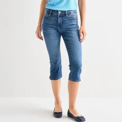 St. John's Bay Womens Tall Mid Rise Capri Jean