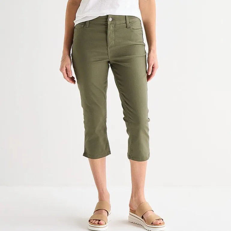 St. John's Bay Womens Tall Mid Rise Capri Jean