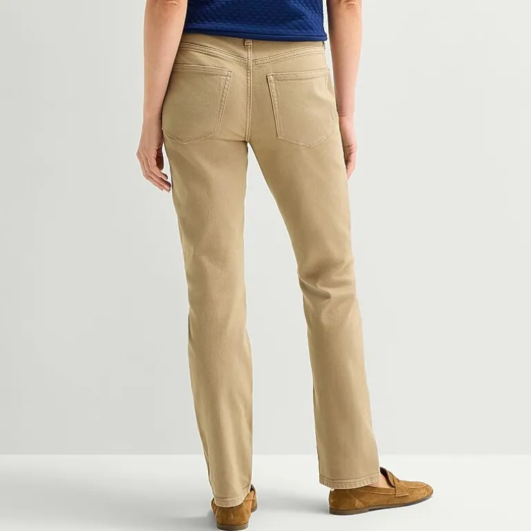 St. John's Bay Womens Tall Mid Rise Straight Leg Jean