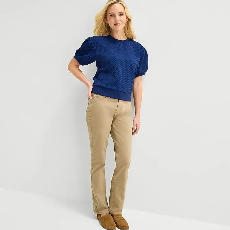 St. John's Bay Womens Tall Mid Rise Straight Leg Jean