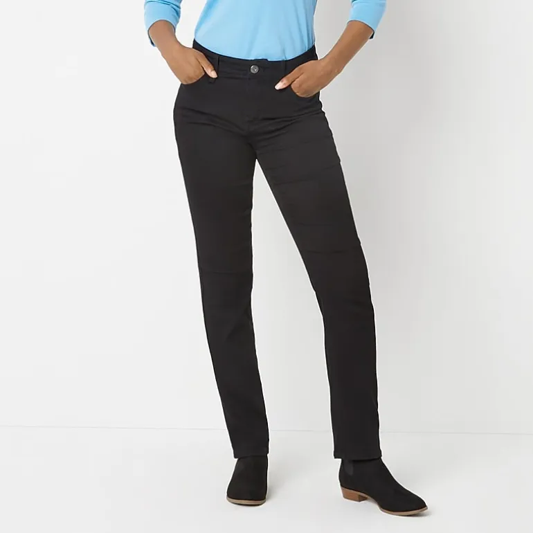 St. John's Bay Womens Tall Mid Rise Straight Leg Jean