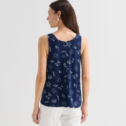St. John's Bay Womens Tall Round Neck Sleeveless Tank Top
