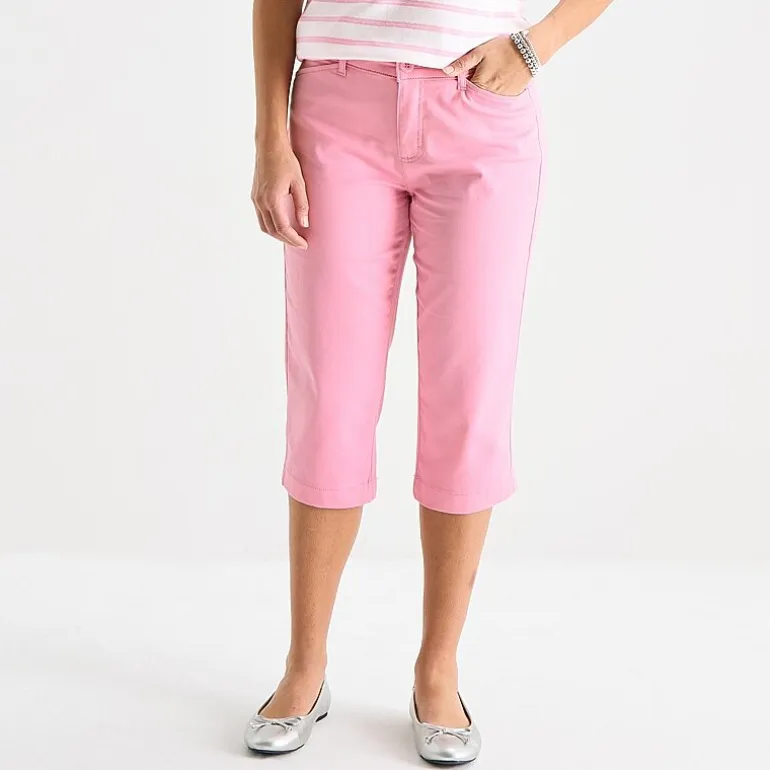 St. John's Bay Womens Tall Secretly Slender Skinny Mid Rise Capri Pant