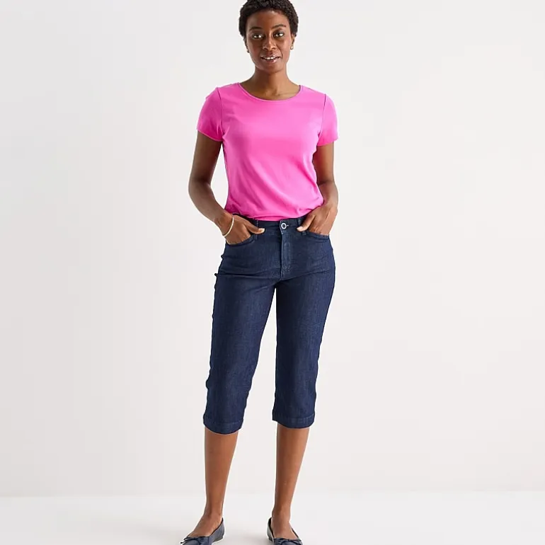 St. John's Bay Womens Tall Secretly Slender Skinny Mid Rise Capri Pant