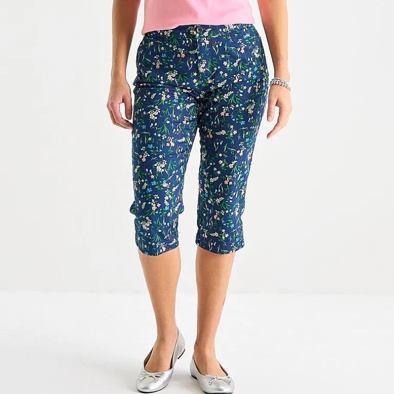 St. John's Bay Womens Tall Secretly Slender Skinny Mid Rise Capri Pant