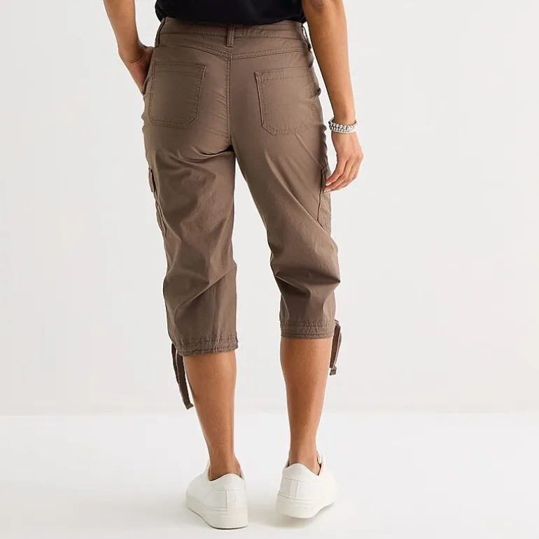 St. John's Bay Womens Tall Straight Mid Rise Capri Pant