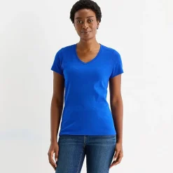 St. John's Bay Womens Tall V Neck Short Sleeve T-Shirt