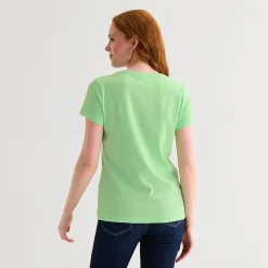 St. John's Bay Womens Tall V Neck Short Sleeve T-Shirt