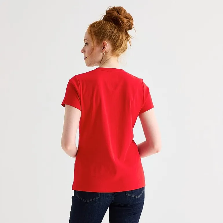 St. John's Bay Womens Tall V Neck Short Sleeve T-Shirt