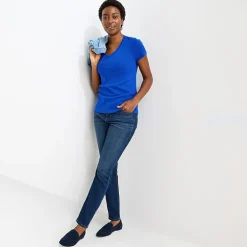 St. John's Bay Womens Tall V Neck Short Sleeve T-Shirt