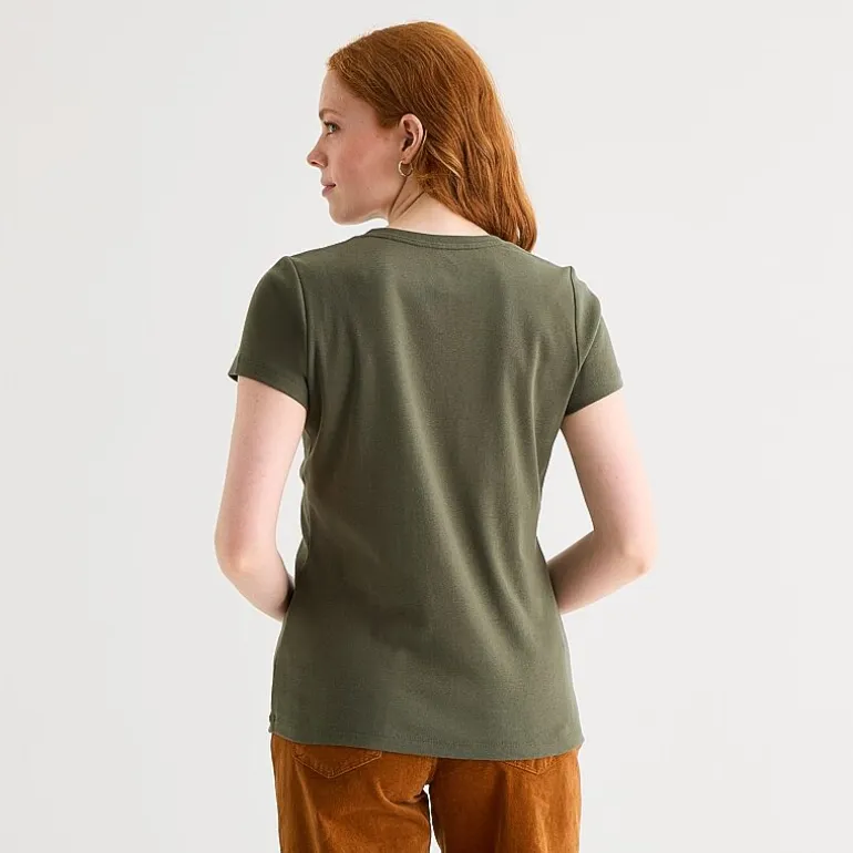 St. John's Bay Womens Tall V Neck Short Sleeve T-Shirt