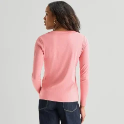 St. John's Bay Womens V Neck Long Sleeve T-Shirt