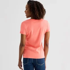St. John's Bay Womens V Neck Short Sleeve T-Shirt