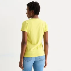 St. John's Bay Womens V Neck Short Sleeve T-Shirt