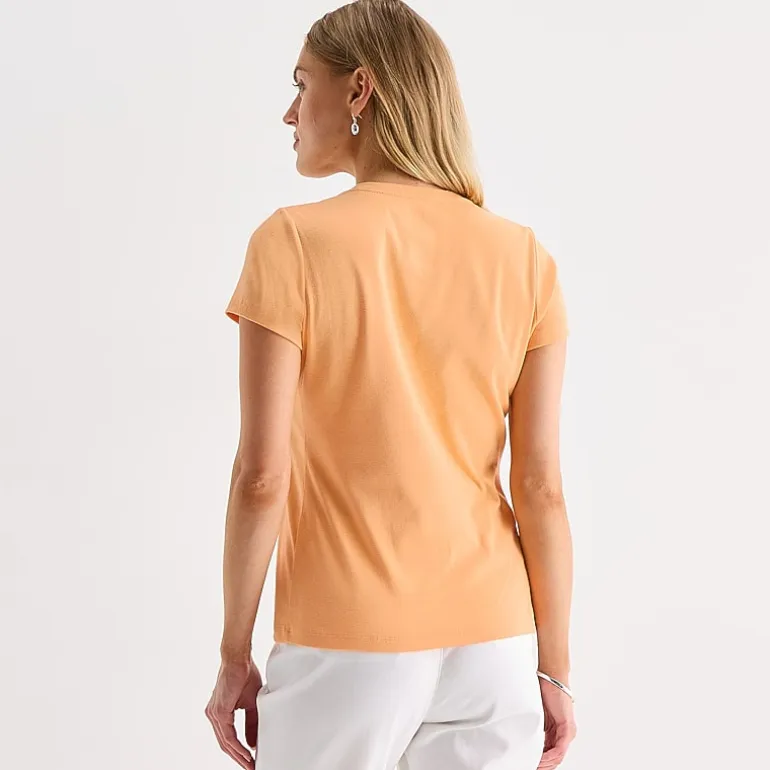 St. John's Bay Womens V Neck Short Sleeve T-Shirt