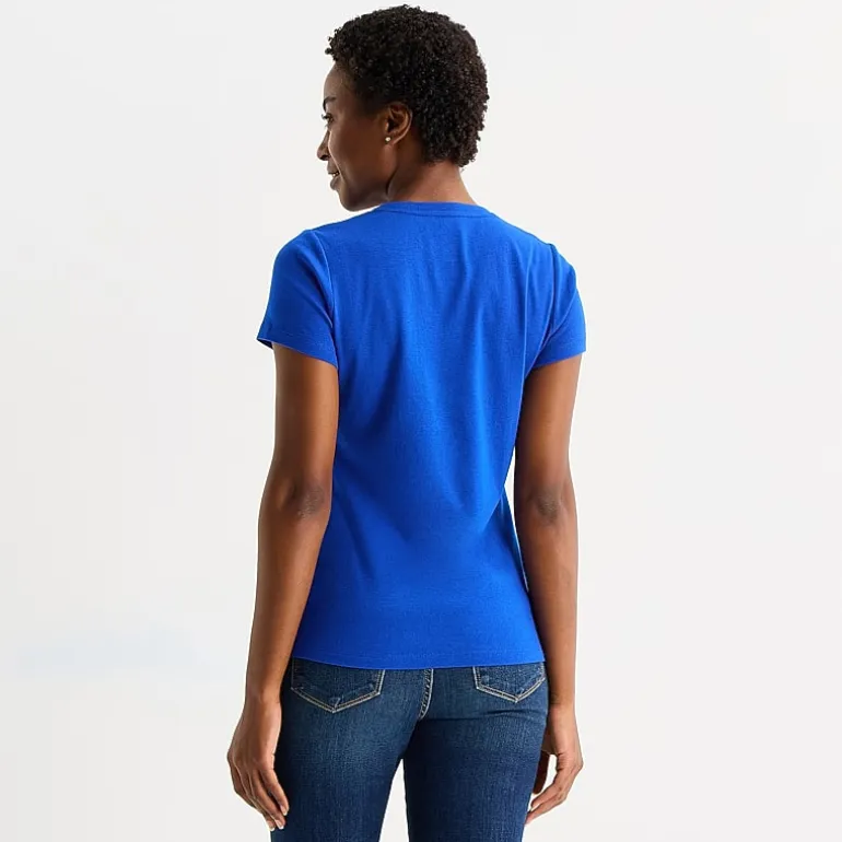 St. John's Bay Womens V Neck Short Sleeve T-Shirt