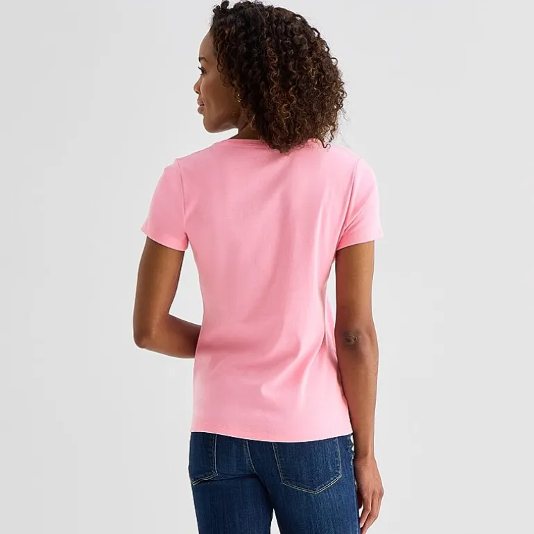 St. John's Bay Womens V Neck Short Sleeve T-Shirt