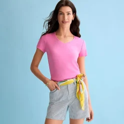 St. John's Bay Womens V Neck Short Sleeve T-Shirt