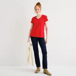 St. John's Bay Womens V Neck Short Sleeve T-Shirt