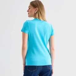 St. John's Bay Womens V Neck Short Sleeve T-Shirt