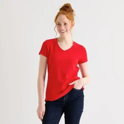 St. John's Bay Womens V Neck Short Sleeve T-Shirt